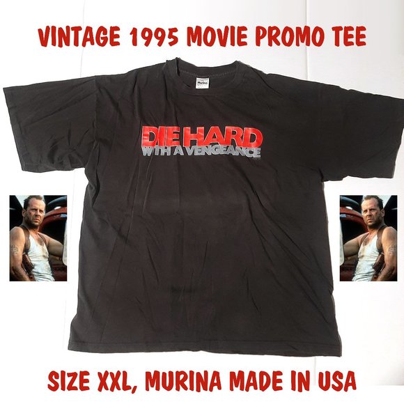 Vintage 1995 Die Hard With a Vengeance Movie Promo Men's XXL T-shirt Murina USA - Picture 1 of 9